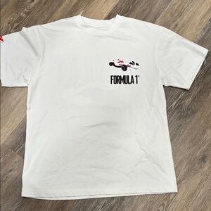 PacSun White Formula 1 Racing Tee